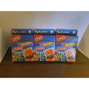 Lot Of 3 Uno Hot Wheels Card Game Includes A Special Rule! Mattel 2020 112 Cards